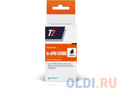   T2 IC-CPGI-520BK  Canon PIXMA iP3600 4600 4700 MP540 620 980 MX860 870   -