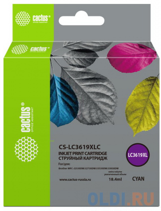    Cactus CS-LC3619XLC  (18.4)  Brother MFC-J2330DW/J2730DW/J3530DW/J3930DW   