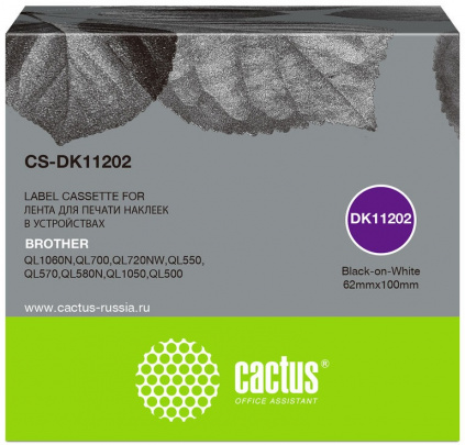    Cactus CS-DK11202   Brother P-touch QL-500, QL-550, QL-700, QL-800   