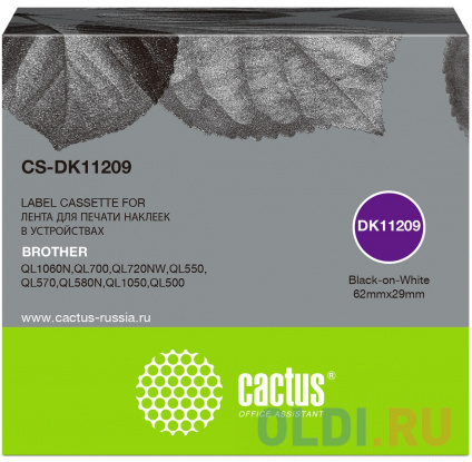    Cactus CS-DK11209   Brother P-touch QL-500, QL-550, QL-700, QL-800  