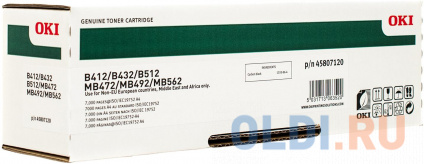   OKI 45807120  B412/432/512/MB472/492/562  7000  