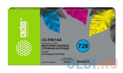    Cactus CS-F9K16A 728XXL  (300)  HP DesignJet T730, T830   