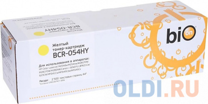  Bion Cartridge 054HY   Canon i-Sensys LBP-620/621/623/640/MF-640/641/642/643/644/645 (2'300 .)    
