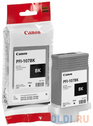   Canon PFI-107 BK  iPF680/685/780/785 130  6705B001  -