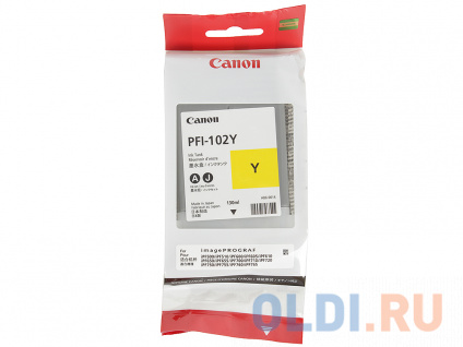   Canon PFI-102Y  iPF510 605 610 650 655 750 760 765 LP17 130  0898B001  