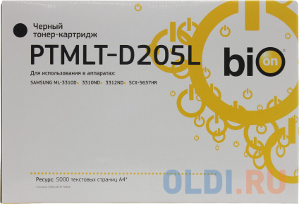  Bion PTMLT-D205L   Samsung ML 3310/3710/ SCX 4833/5637 ,5000 []  --