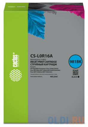    Cactus CS-L0R16A 981BK  (465)  HP PageWide Enterprise Color 556dn/556xh/Flow MFP586z  -