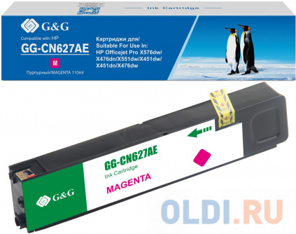 ���� ��������� �������� G&G GG-CN627AE ��������� (110��) ��� HP Officejet Pro X576dw/X476dn/X551dw/X451dw/X451dn/X476dw� � ������ ���������