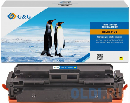    G&G GG-CF412X  (5000.)  HP CLJ M452DW/M452DN/M452NW/M477FDW/477DN/M477NW   