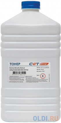   NF7K TN-321K/322/711K/712K  KONICA MINOLTA Bizhub 224e/C224/284/364 (CET) Black, 500/, CET111116K500, TN-321K/322/711K/712K  