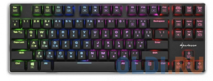    Sharkoon PureWriter TKL RGB (slim, Kailh Red switches, RGB , USB,  )  