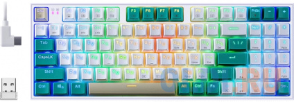     REDRAGON VEIGAR - (USB, Bluetooth, 2.4G, Redragon white, 94  ., RGB , 1900 )  -