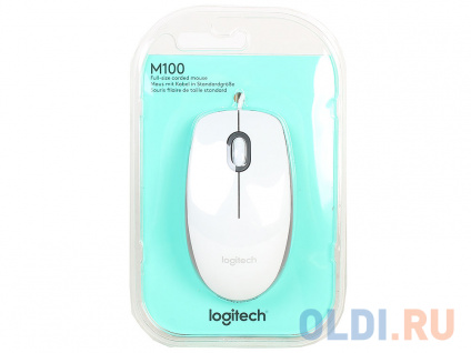   Logitech M100 White USB  