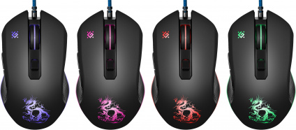   Defender Sky Dragon GM-090L Black USB  --
