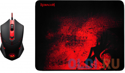    Redragon M601BA RU Black/Red USB  --