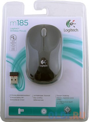    Logitech M185 Swift Grey USB(Radio)   