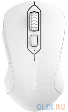    Dareu LM115B Full White ( ), DPI 800/1200/1600, :  2.4GHz + Bluetooth,  107x59x38  