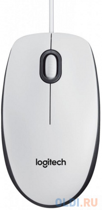  Logitech Mouse M100, White, USB, 1000dpi, [910-006764]  