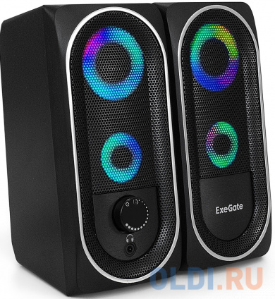    2.0 ExeGate Accord 220 ( USB, 23 (6 RMS), 60-20000,  , RGB , Color Box)   