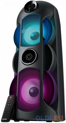    SVEN PS-720 2.0  (2x40W, mini Jack, USB, Bluetooth, FM, micro SD, LED-, , USB Type-C, 2 x 4400 A, LED )  
