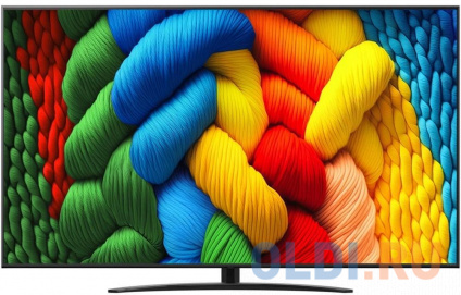   LED LG 75&quot; 75NANO81A6A.ARUG  4K Ultra HD 60Hz DVB-T DVB-T2 DVB-C DVB-S DVB-S2 USB WiFi Smart TV  