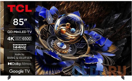   QLED TCL 85&quot; 85X11K  4K Ultra HD 144Hz MEMC DVB-T DVB-T2 DVB-C DVB-S DVB-S2 USB WiFi Smart TV  