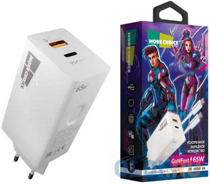        2USB 3.0A QC 3.0 + PD 60W More choice NC76S (White)  
