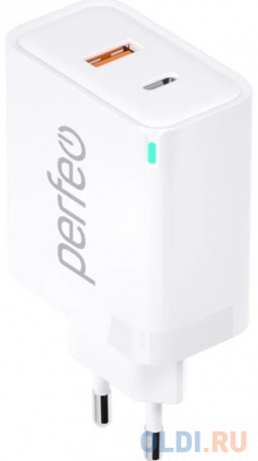  PERFEO       USB-A+TYPE-C, GaN, 45W,  (I4654)  