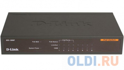   D-LINK DES-1008P  810/100Mbps  