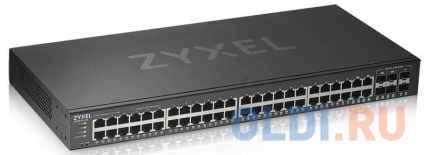  ZYXEL GS1920-48v2 Hybrid Smart switch Zyxel Nebula Flex, 44xGE, 4xCombo (SFP/RJ-45), 2xSFP, Standalone / cloud management  -