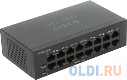   Cisco SF110D-16HP-EU  16  10/100Mbps  