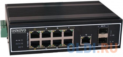   Osnovo SW-60812/I 8x100Mb 1G 2SFP 300W  --