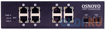   Osnovo SW-70802/I  8  10/100/1000Mbps 2xSFP   