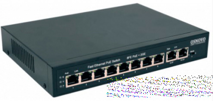  PoE , 8 x FE   PoE (IEEE 802.3af/at), 2 x GE,  30W  ,   115W  -