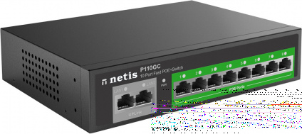   10PORT 10/100/1000M 8POE+2XGE P110GC NETIS  