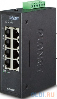  IP30 Compact size 8-Port 10/100TX Fast Ethernet Switch (-40~75 degrees C)  --