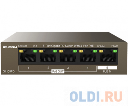   5PORT 10/100/1000M 4POE G1105PD IP-COM  -