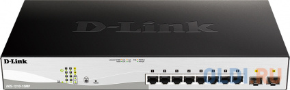   D-Link DGS-1210-10MP/F3A (L2) 8x1/ 2SFP 8PoE 130W   