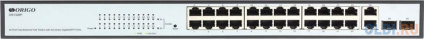  Smart Managed Switch 24x100Base-TX PoE, 2xCombo 1000Base-T/SFP, PoE Budget 280W, 19&quot; w/brackets  