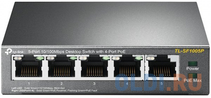  DAHUA DH-SF1005P 5-    , 4xRJ45 100Mb PoE, 1xRJ45 100Mb uplink,  60,  1.8 /, MAC- 2K,   -