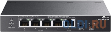 TP-Link TL-SG1005P-PD,    5 .  (1    PoE++, 4    PoE+),  PoE: 9, 21, 47  66  (     PoE)  