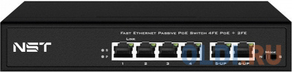  Passive PoE  Fast Ethernet  6 . : 4  FE (10/100 Base-T, 52V 4,5(+) 7,8())   PoE (IEEE 802.3af/at), 2 x FE (10/100 Base-T) Uplink.    PoE IEEE 802.3af/at.  PoE   -  30W.    
