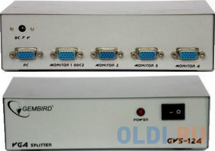   VGA Gembird/Cablexpert, HD15F/4x15F, 1.-4 ,   -