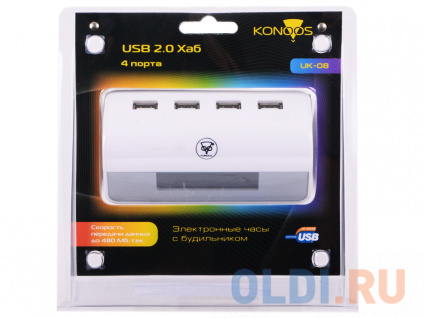   USB2.0 HUB 4  Konoos UK-08 ""  