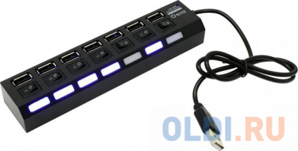   5bites HB27-203PBK 7*USB2.0,   5-2, 1,   