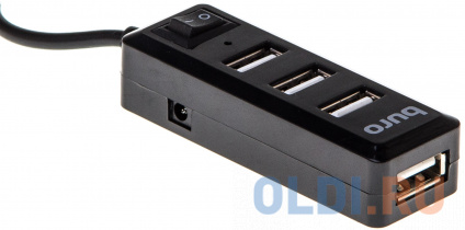   USB 2.0 BURO BU-HUB4-0.5L-U2.0 4 x USB 2.0   -