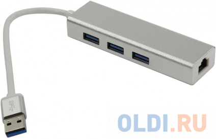  Greenconnect USB 3.0   3  + 10/100Mbps Ethernet Network metall  
