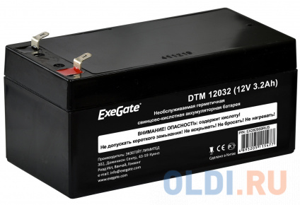  Exegate EX282959RUS Exegate EX282959RUS   ExeGate DTM 12032 (12V 3.2Ah),  F1  