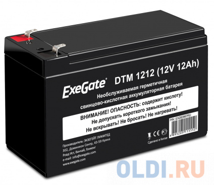  Exegate EX282967RUS Exegate EX282967RUS   ExeGate DTM 1212 (12V 12Ah 1251W),  F2  -