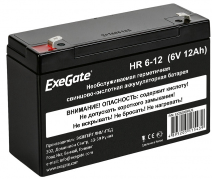  Exegate EX282955RUS Exegate EX282955RUS   ExeGate HR 6-12 (6V 12Ah),  F1  